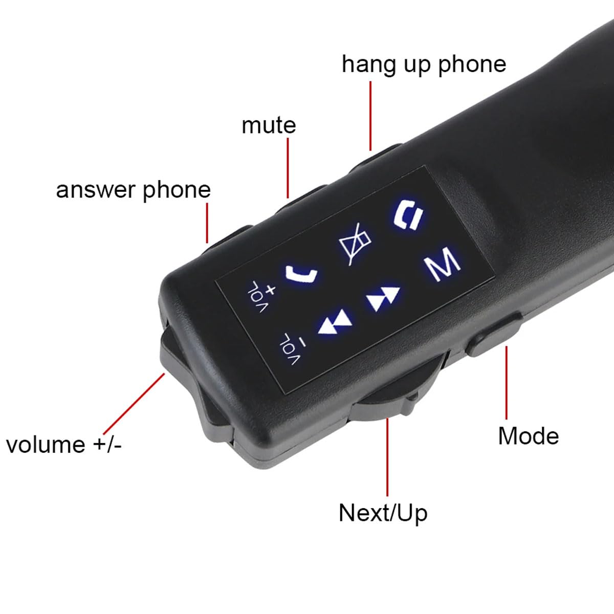 Telecomando Universale Volante Smart 8 Pulsanti Multifunzione - Controllo Volume per Android Wince, GPS, Navigatore, Lettore Multimedia, DVD, Radio Auto