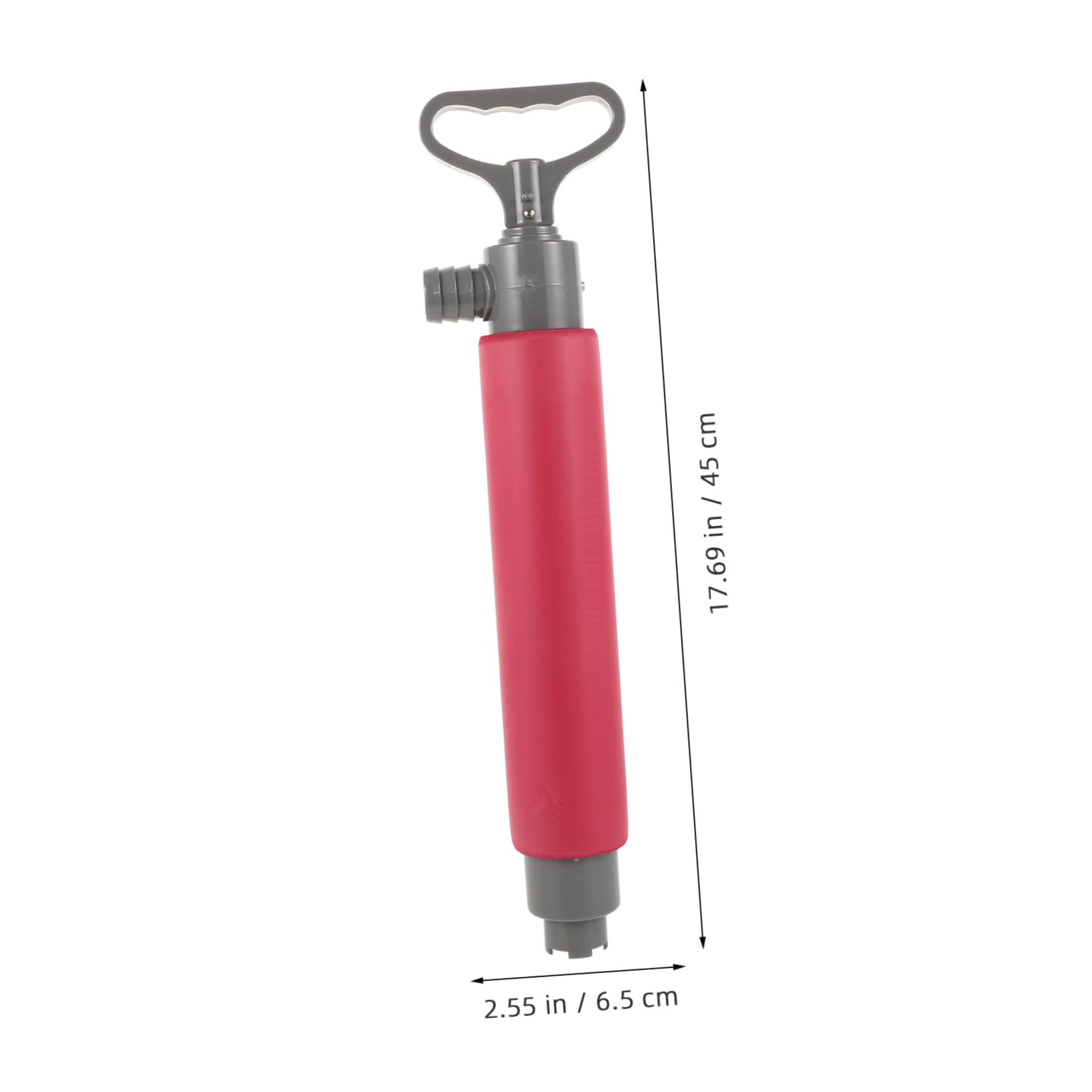 GANAZONO Professionelle Manuelle Bilgepumpe für Kajak Schnelles Abpumpen von Wasser Robustes Design mit Großem Fördervolumen Tragbares Wassersauggerät für Kajakzubehör Rot