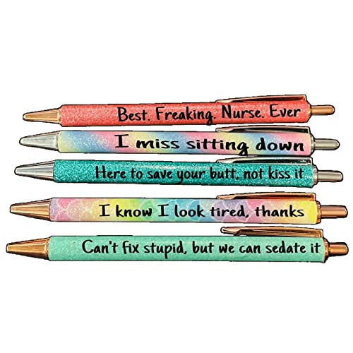 MYHJL Funny DIY Pens Nurses Pen Set Spoof Fun Ballpoint ...