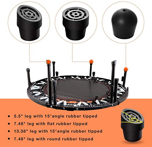 ANCHEER Trampolin Indoor, 102cm Fitness Trampolin für zuhause Kinder Faltbar Trampolin mit Haltegriff, bis 136kg… – Bild 3