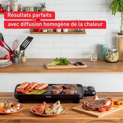 Tefal Plancha Booster Tischgrill mit 2200 W und großer Grillfläche