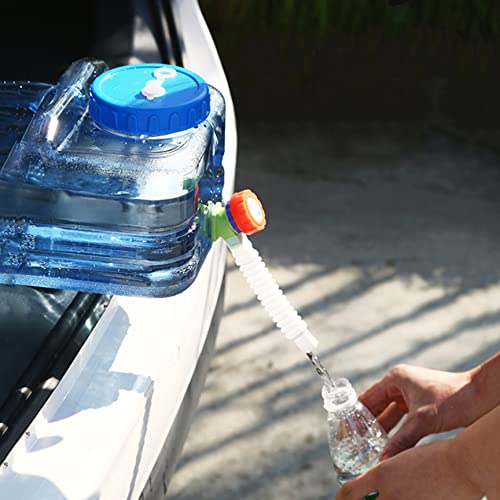 Récipient d'eau carré avec robinet 10L en plastique pour camping de long séjour