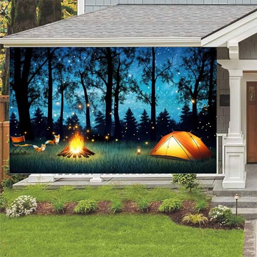 Fondo Fotográfico Camping Bosque 7x5ft para Fotografía miniatura 4