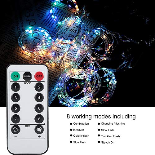 LED String Light, USB String Lights Decoratieve String Lights Fairy String Light, Indoor String Lights LED Fairy Lights voor bruiloft Valentijnsdag(color) - Image 3