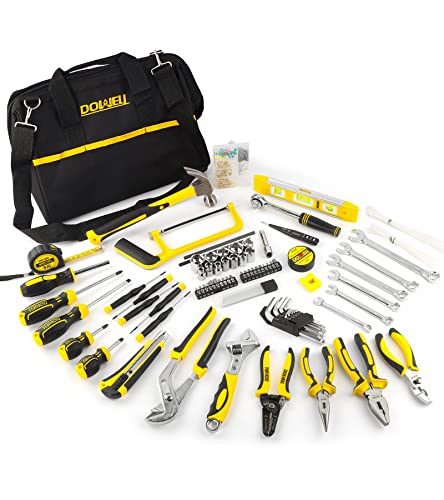 Image of DOWELL 229PCS Tool Sets for Men, Household Hand Tool Kit, Home Repairing Tool Set for Maintenance with 14-Inch Storage Bag