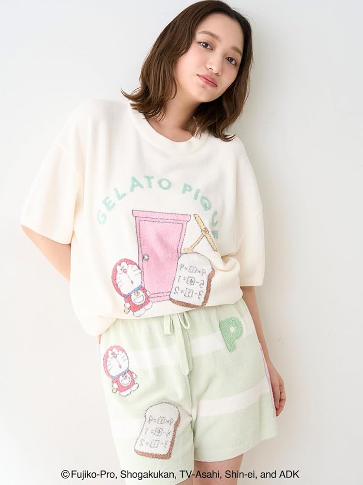 gelato pique 【ドラえもん】ジャガードプルオーバー&ショートパンツ ドラえもん】【レディース】ジャガードプルオーバー&ショートパンツ