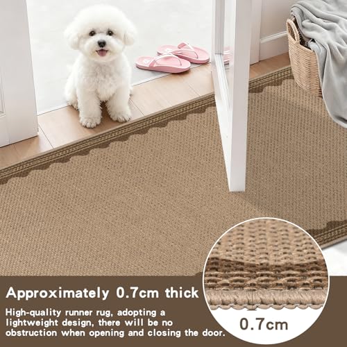 Alfombra de pasillo para cocina y dormitorio lavable de 65 cm 7