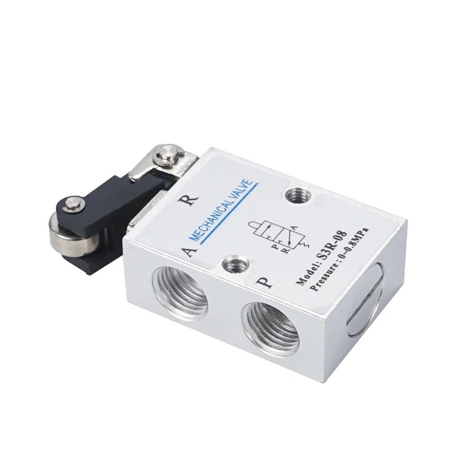 SBSSYVLMV 1 Piece Mechanical Valve S3R-M5 Roller Lever with M5 BSP inch 3 Way 2 Position(S3r-m5)