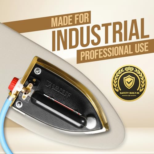 Image of LPG Gas Iron with Brass Base | Heavy Duty 6.5KG Industrial Gas Iron | High-Temperature Steam-Free Press Iron | Commercial Garment Iron for Tailoring & Factories