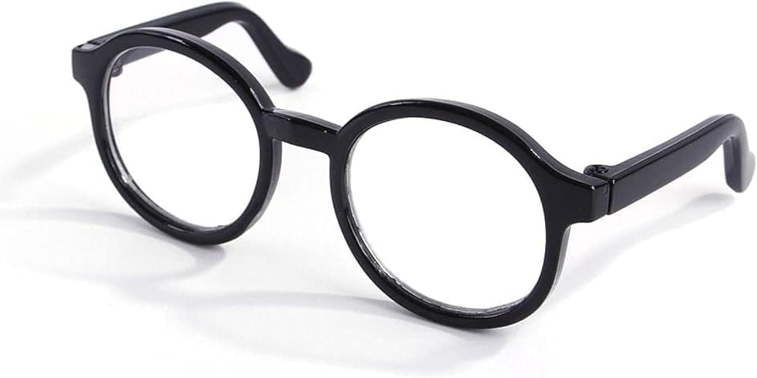 Black Pet Dog Cute Glasses Clear Lens Retro Glasses Photo Props Transparent Cat Sun Glasses for Small Dogs Cats Cosplay Costume, Dog Sunglasses,