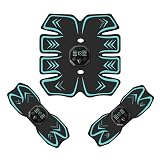 PAPOIYA EMS Bauchmuskeltrainer Muskelstimulator, ae506ae50adfe8j9898 (Blau)