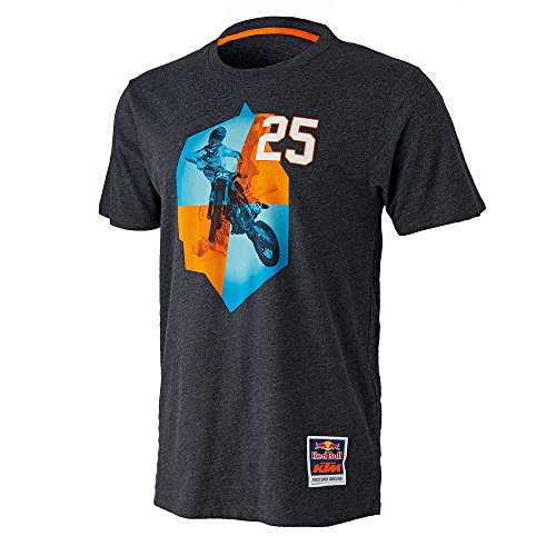 Red Bull KTM Factory Racing Men's Marvin Musquin Tee Grey Medium