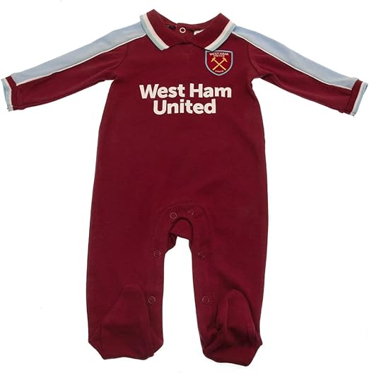 Generic Baby,Clothing,Baby Boys 0-24m,Sleepwear & Robes,Sleepsuits West Ham EPL 2022 Sleepsuit Baby Clothing
