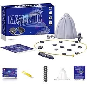 Magnetic Chess Game - 2025 New Family Board Games Set - Fun Table Top Magnet Chess Game, Magnet Game 2 Player Party Travel Fun Games Table Top Magnet Strategy Game (1 Set) Magnetic Chess Game 2025 New Family Board Games Set Fun Table Top Magnet Chess Game Magnet Game 2 Player Party Travel Fun Games Table Top Magnet Strategy Game 1 Set