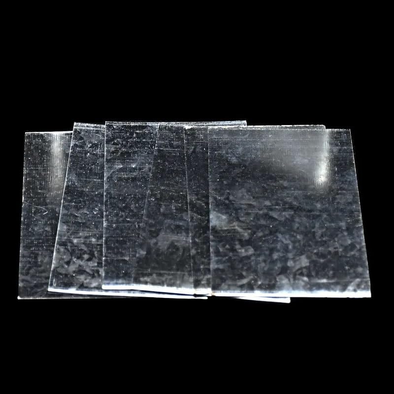Zestaw płytek z galwanizowaną katodą żelazną, 10 arkuszy do galwanizacji i analizy chemicznej - 100 x 65 x 0,3 mm