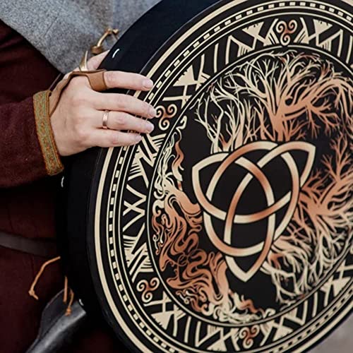 LIOONS Trendy Drum Spiritual Instrument Sound Healing Tool Shaman Drum Handmade Ethereal Drum para niños y niñas miniatura 5