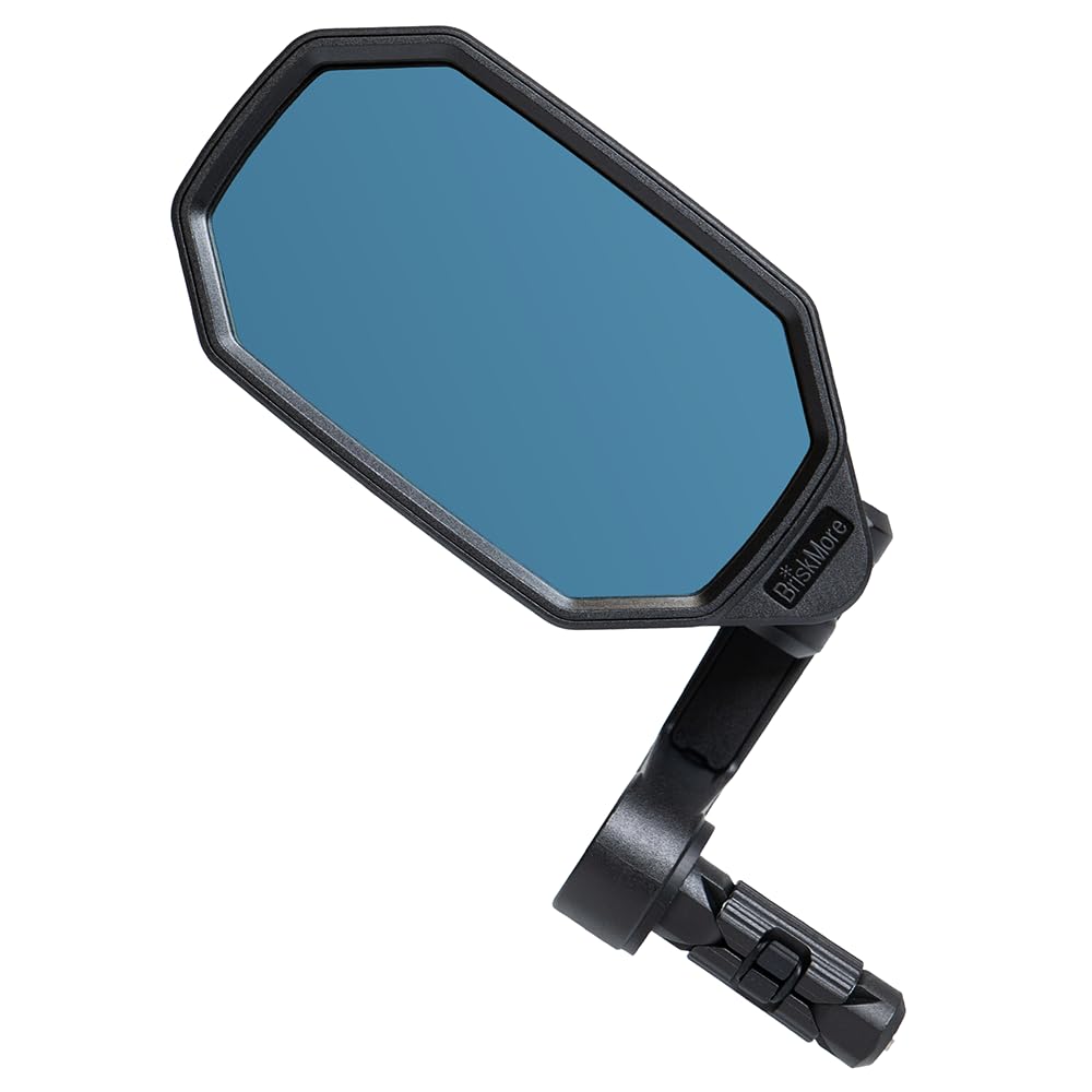 Bar End Bike Mirrors, High–Definition Convex Blue Glass Lens for Scooter Electric Bicycle, Scratch Resistant, Ebike Safe Rearview Mirror for Left Side Olny BT-022LB