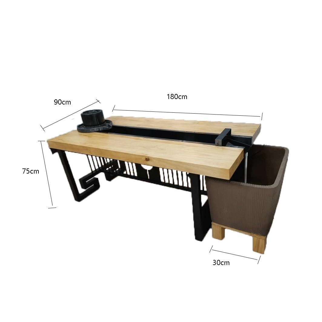 Mesa de té Mesa de té fluida con Paisaje piscicultura, creador Creativo Integrado(Bruin)