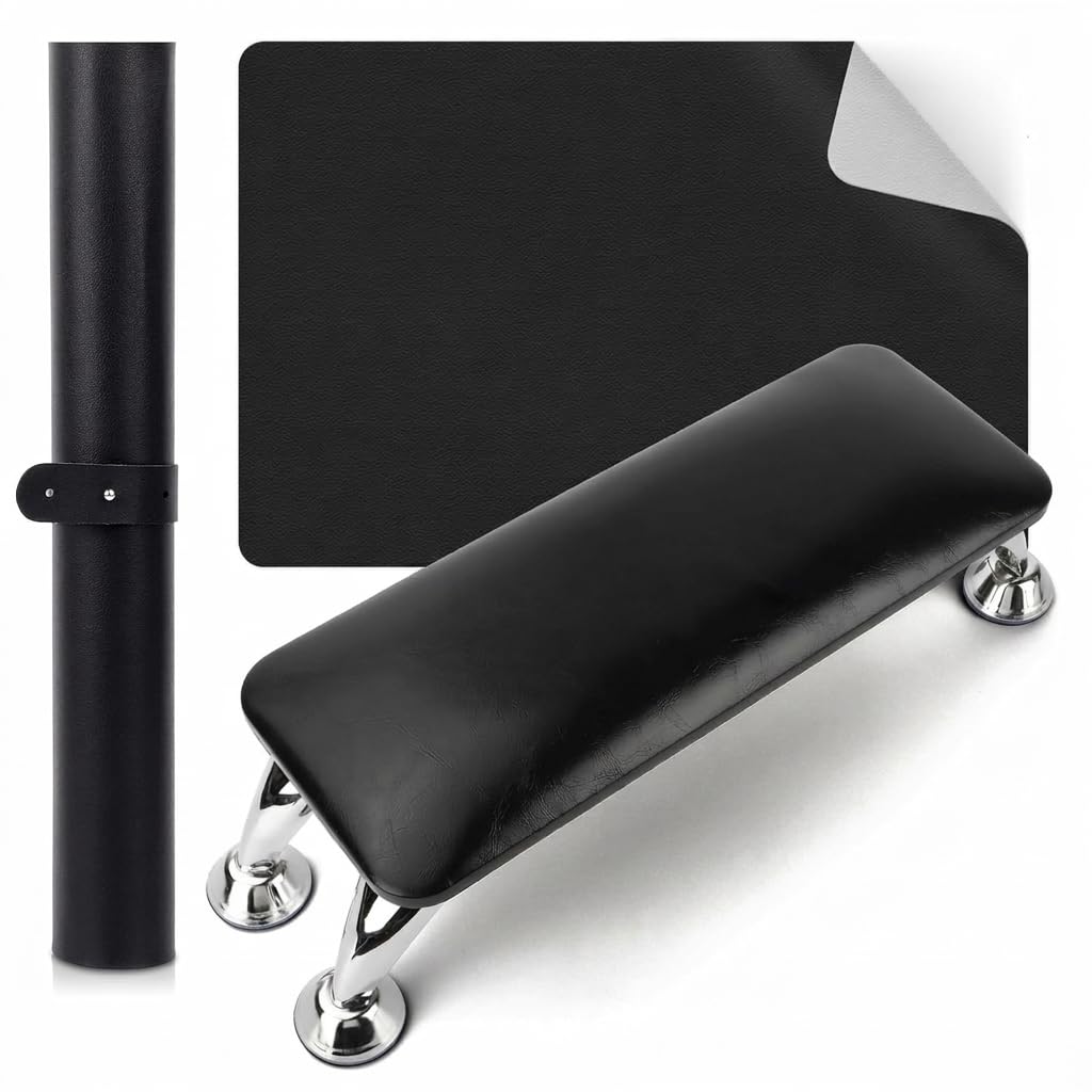 Nail Arm Rest Microfiber Leather Foldable Hand Pillow with Mat