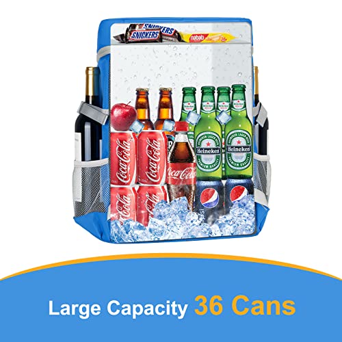 Vkkzaaw Backpack Cooler 36 Cans Insulated Leak Proof, Soft Cooler Multifunctional Lightweight Lunch Backpack Insulated Waterproof For Women Men #TOP3