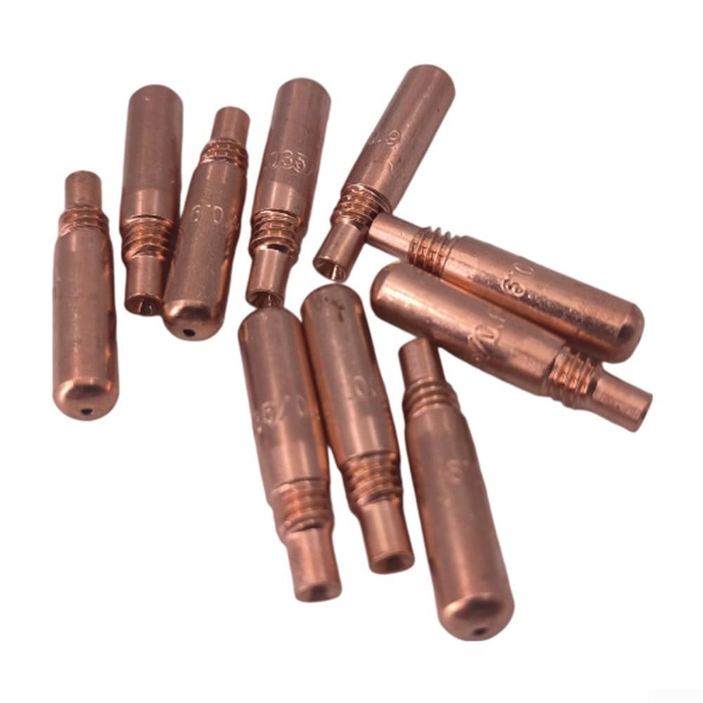 Standard .035 per ugello mig in rame per Miller per sistema acculock (50pk) | Compatibile con mugnaio per mdx, adatto per diffusori D-M100 e D-M250, dimensioni 0,35 pollici, materiale in rame