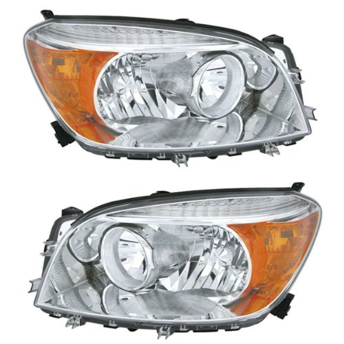 Koolzap For 06-08 Rav-4 Sport Headlight Headlamp Head Light Lamp Left & Right Set PAIR