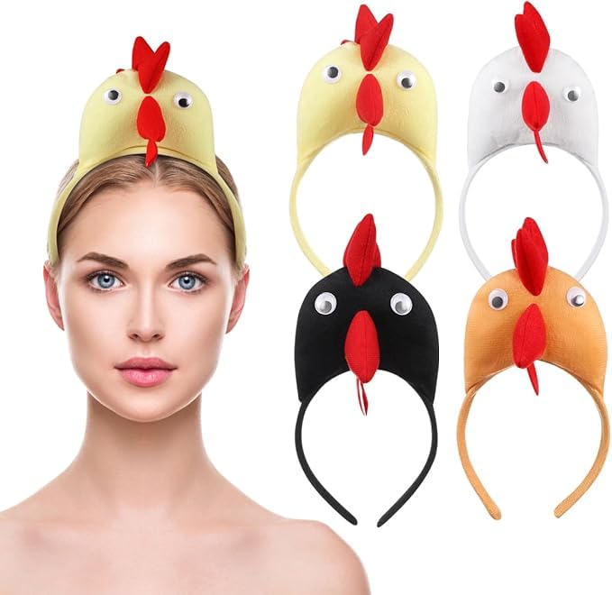 Costume De Poulet De Pâques, Ensemble De Cerceaux De Tête De Poulet