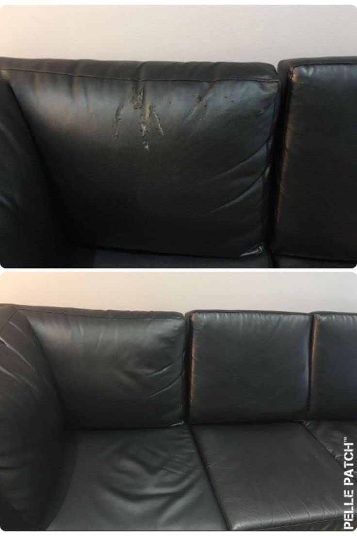 SIA VENDORS Leather Repair Patch Self-Adhesive Leather Repair Kit for Couches, Sofa, Furniture, Car Seat, Jacket, Kitchen Cabinets 30cm X 60cm 2