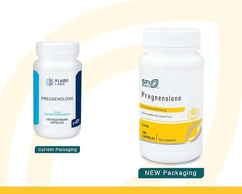 Miniatura 2 de Klaire Labs SFI Health Pregnenolone - Equilibrio hormonal, el estado de ánimo y la energía - 25 mg derivados de ñame silvestre - Biodisponible y