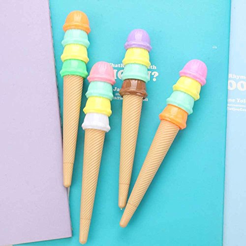 Bolígrafos de gel con diseño de helado, pack 6 unidades miniatura 6