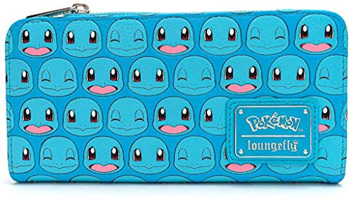 Loungefly x Pokemon Squirtle Faces Faux-Leather Flap Wallet (Blue, One Size)4