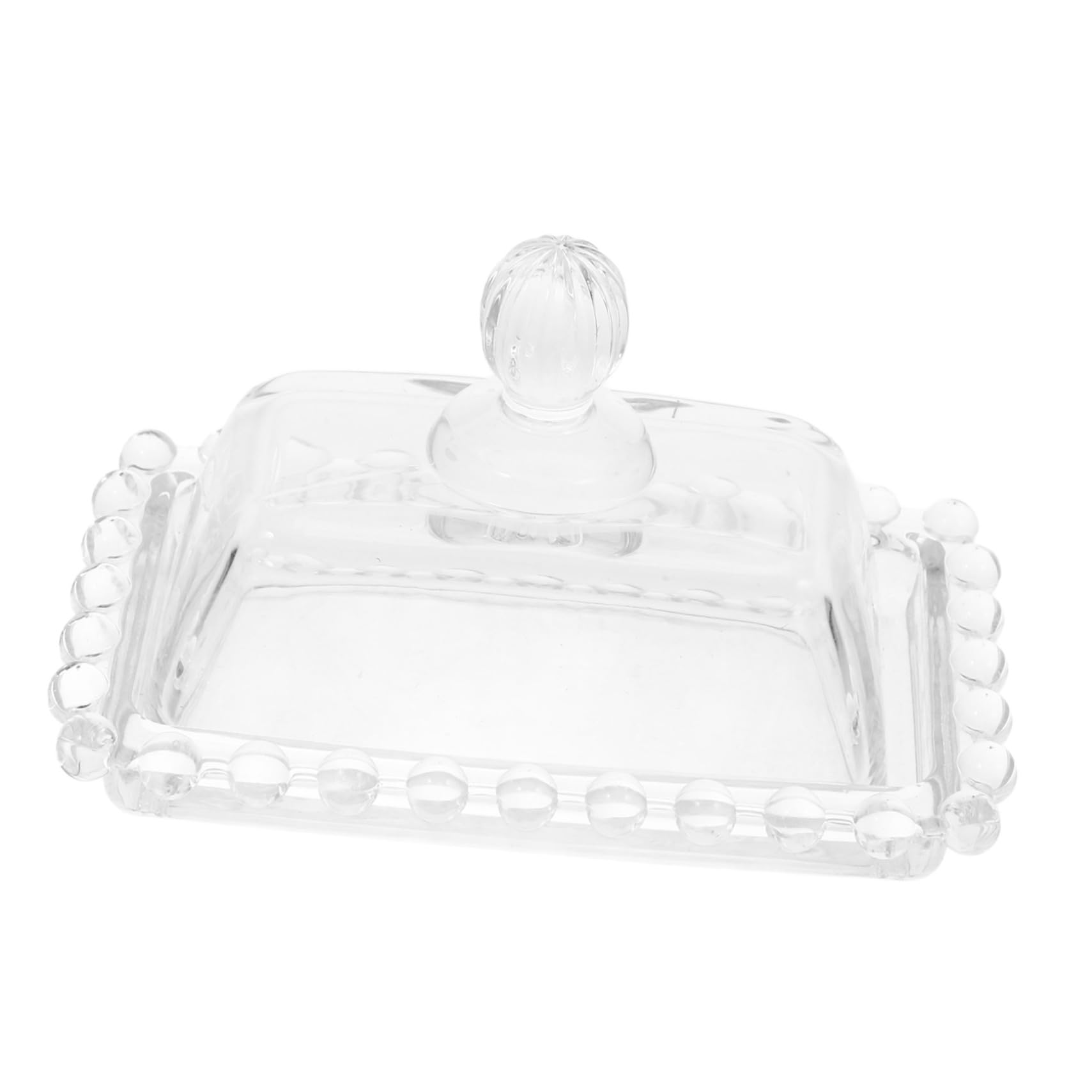 PRETYZOOM 4 Pièces Mini Plateau À Bonbons À Dessert Support De Conservation Du Beurre Plat À Fromage Porte-Beurre Pratique Récipient À Fromage Plat À Bonbons Plat À Beurre Clair Avec