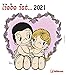Produktbild liebe ist 2021 - Wand-Kalender - 30x34 - Illustrationen - Paar