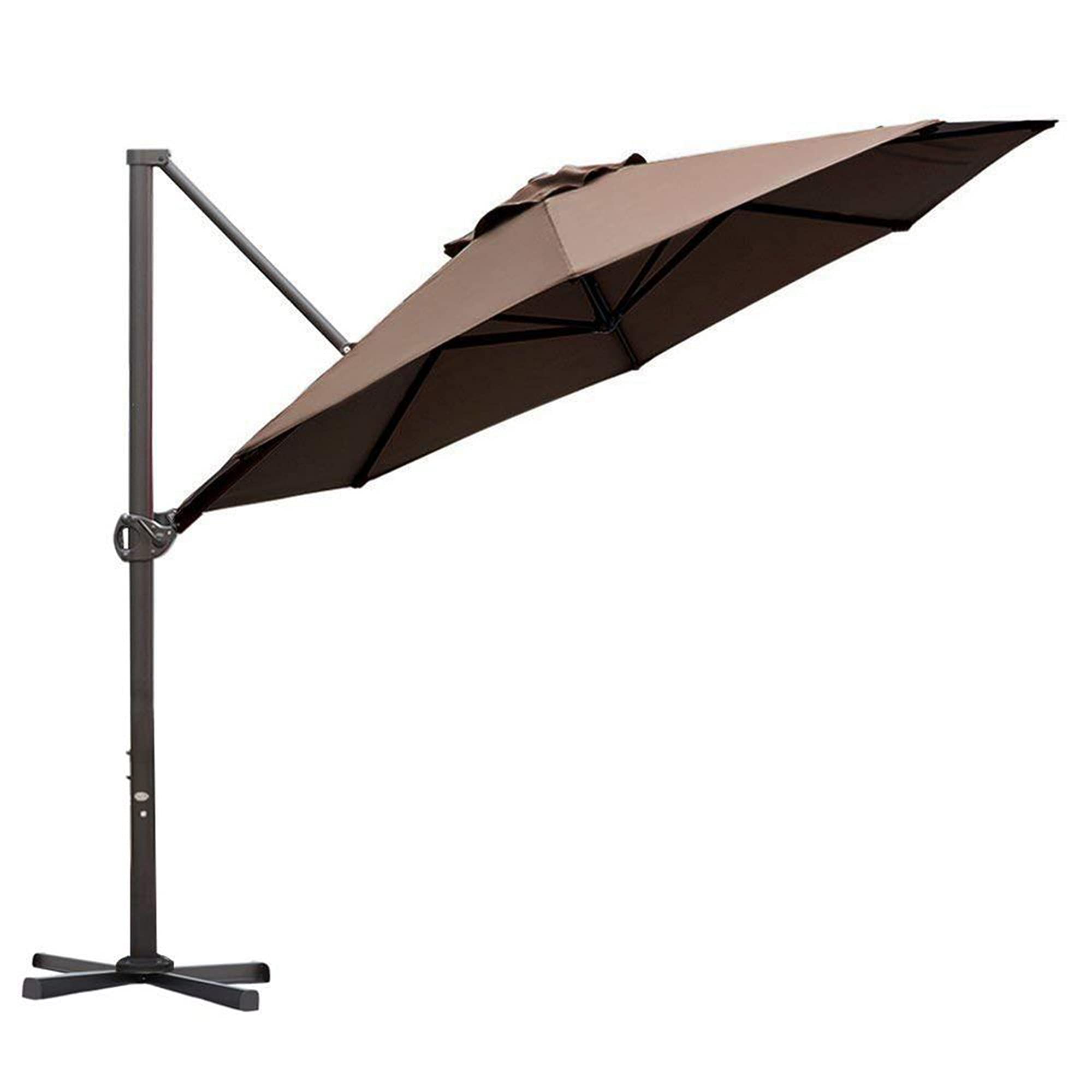 Amazon.com: Abba Patio 11 Ft Offset Patio Umbrella with Crank Lift and Tilt  and Cross Base, 11', Cocoa : Everything Else