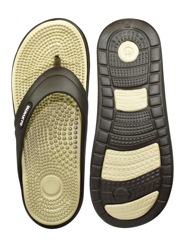 Image of Impakto by Ajanta Classic Slippers for Men | Stylish, Comfortable & Lightweight Flip Flops for Men's | Flexible & Durable | Flat, Rubber, Anti Skid, Soft Daily Use Chappal