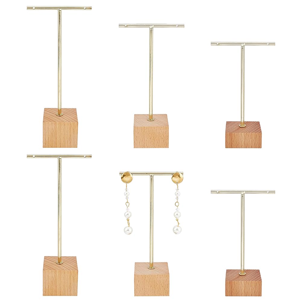 Boucles d'oreilles emmêlées ? Découvrez le support en T en métal doré FINGERINSPIRE