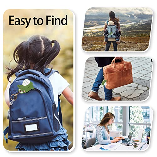 Image of Leather Keychain Case Holder Compatible with Apple AirTag, GPS Airtag Keychain Finder Tracker with Key Ring, Anti-Scratch Protective Air Tag Cover | Leather