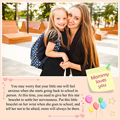 UPROMI First Day of Preschool/Kindergarten/1st Grade Gift, Back to School Bracelet Mommy and Me2