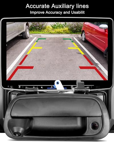 Image of Rear View Backup Camera Tailgate Handle Reverse Camera Fit for Toyota Tundra 2000-2006, HD 1080P Night Vision, 170Wide-Angle, IP68 Waterproof, 26 Ft Long Cable, Replace 819952028013