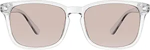 TIJN Blue Light Blocking Glasses for Women Men Clear Frame Square Nerd Eyeglasses Anti Blue Ray Computer Screen Glasses