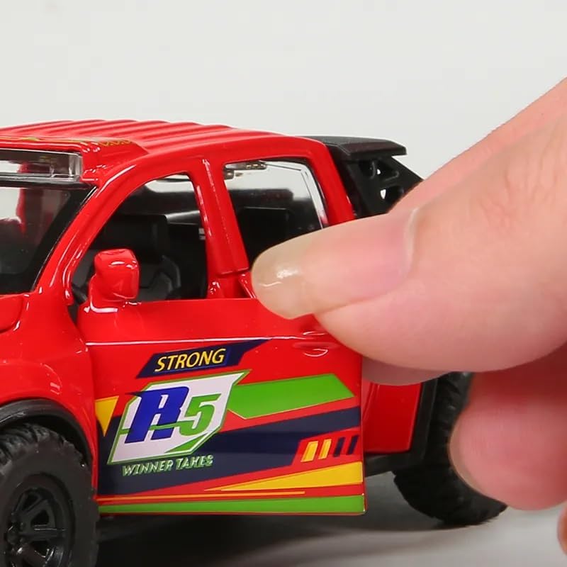 Image of 1:32 Mercedes Benz Pickup Truck Scale Model Car - Exclusive Alloy Metal Pull Back Die Cast Car Toy with Openable Doors, Light & Music - Best Gifts for Kids【Colors as Per Stock】