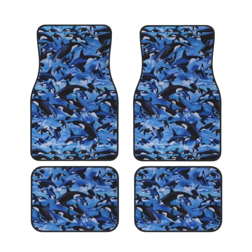Alfombrillas de coche Orca juego de 4 piezas de neopreno antideslizante