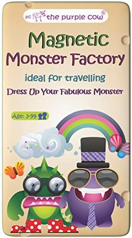 The Purple Cow- Monster Factory Game- Magnetic Travel Game. Great for Travel and On-The-Go. A Monstrous ‘Dress Me Up’ Game. Activity for Boys and Girls