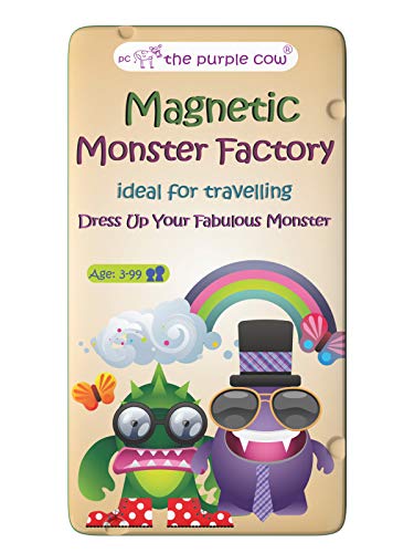 The Purple Cow- Monster Factory Game- Magnetic Travel Game. Great For Travel And On-The-Go. A Monstrous ‘Dress Me Up’ Game. Activity For Boys And Girls #TOP3
