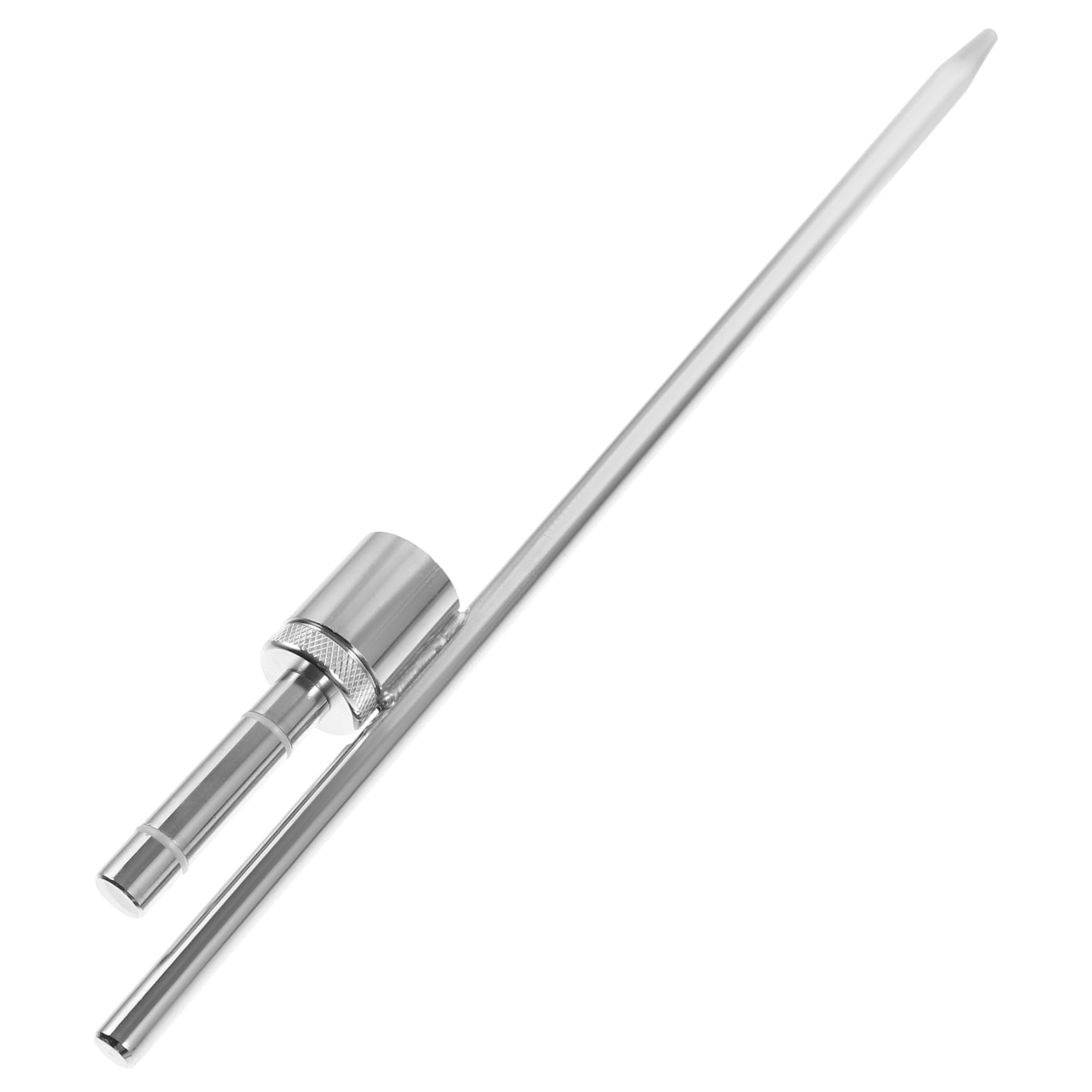 GALPADA 4 Pezzi Punte in Acciaio Inossidabile Punpoli Piatto Base Palo Della Bandiera Roll-over Palo Della Manica a Kit Asta Portabandiera Componibile Picchetti Di Bandiera Silver