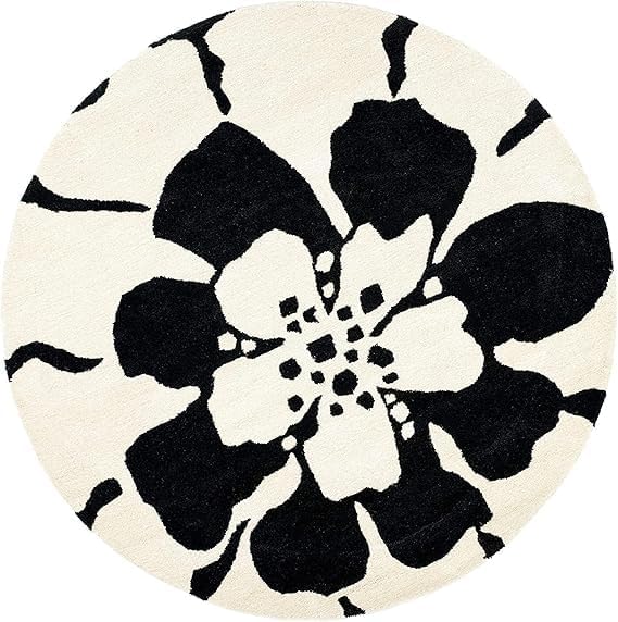 Image of Handmade Pure Woollen Carpet Collection for Hall with 1.0 inch inch Thickness 4 X 4 Feet - Round DGR11