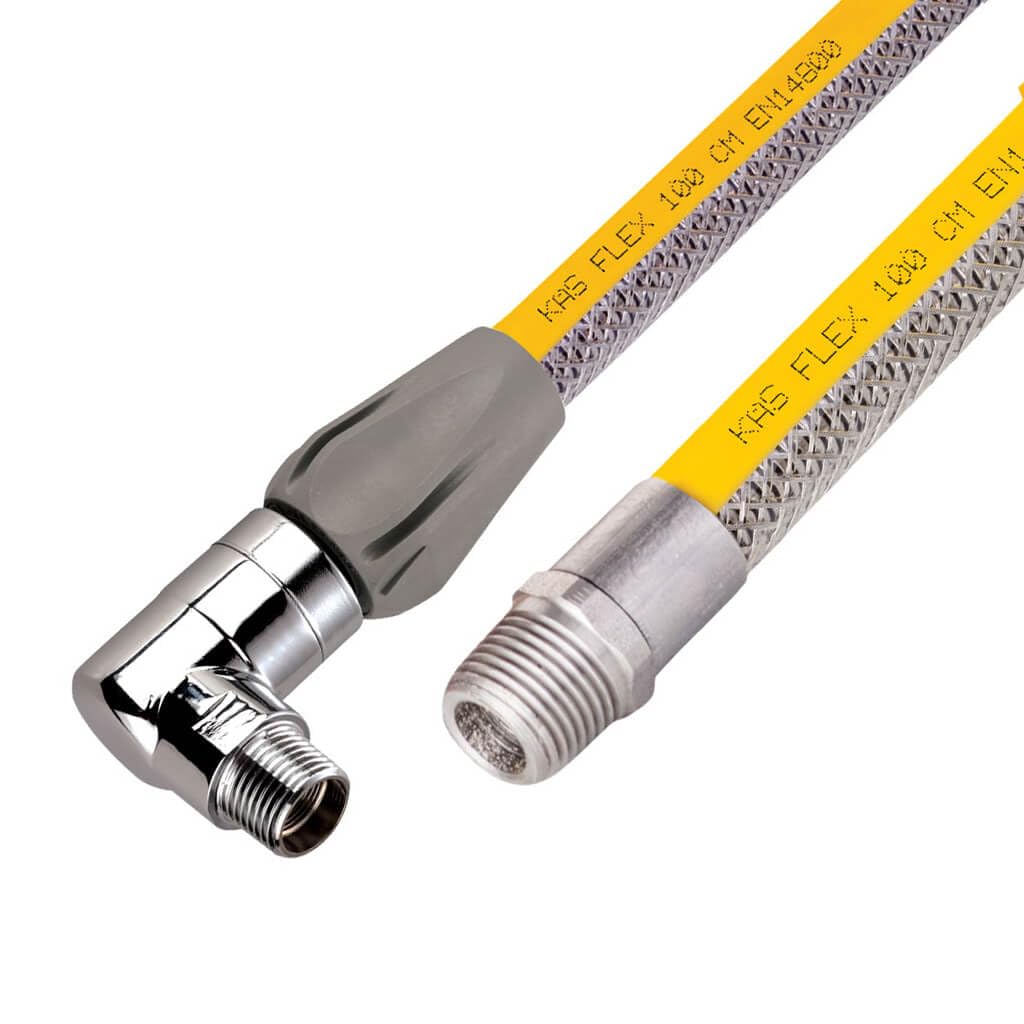 Tuyau de gaz en acier inoxydable flexible 1/2 pour barbecue de terrasse et cuisine d'été