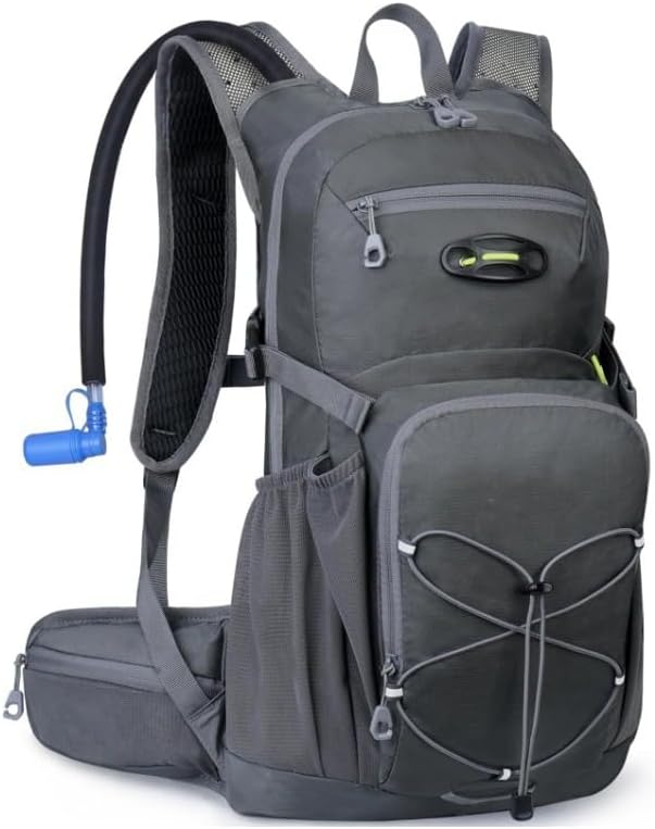 Hiking Backpack 50L, Large Capacity Travel Backpack with Waist Strap for Trekking Cycling Camping (grey,29.1 x 26.7 x 11.4 cm)