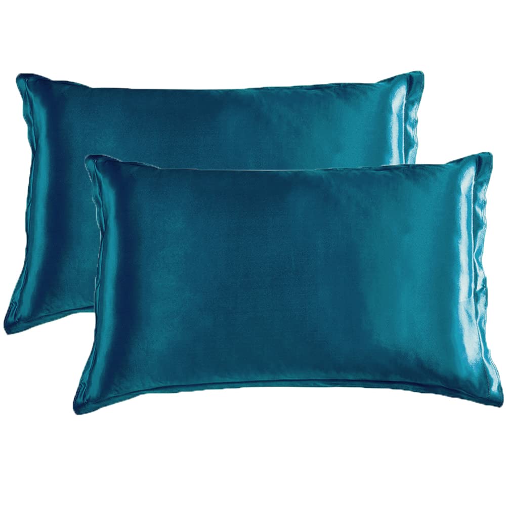 Kaxich2 Pack Silk Pillowcase Mulberry Silk Fabric Double-side Pillow Case Cover 48 x 74cm