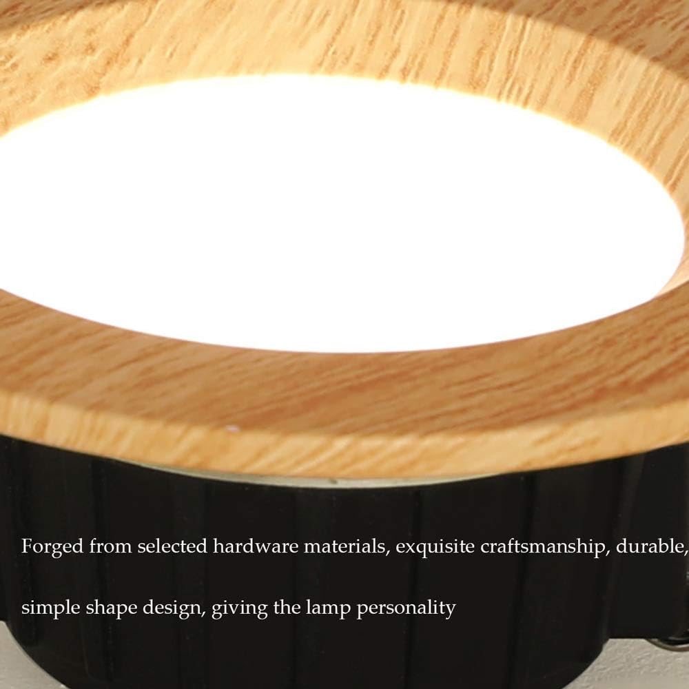 Confezione da 11 Faretti da Incasso Rotondi Color Legno Retrofit LED Kit di Illuminazione A Incasso LED Finitura con Deflettore in Alluminio per Uso Commerciale E Domestico